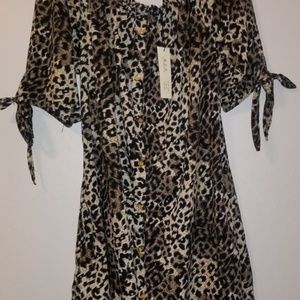 Petite XL Leopard Print MPH Collection Dress